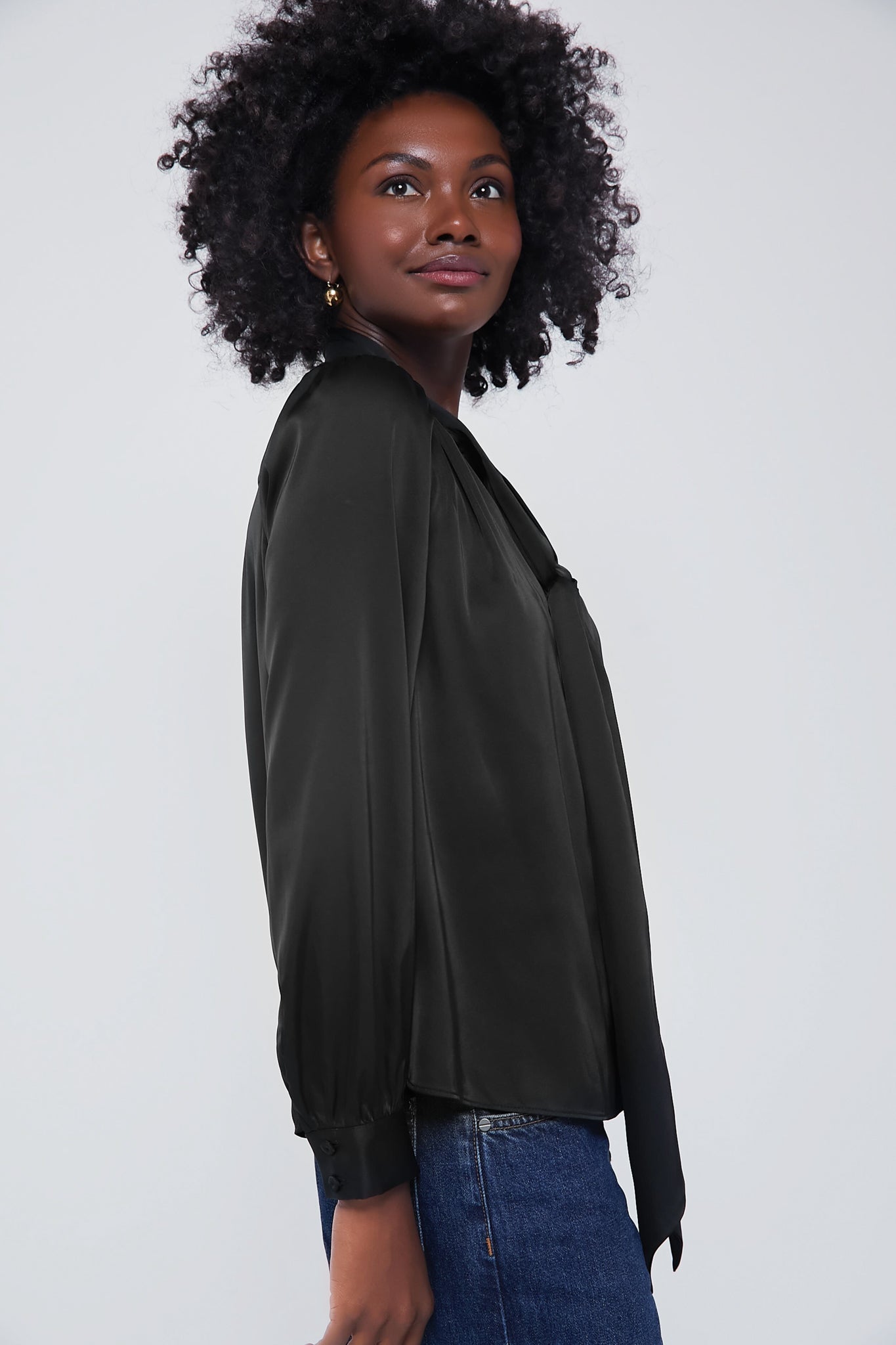 Black Dunmore Blouse