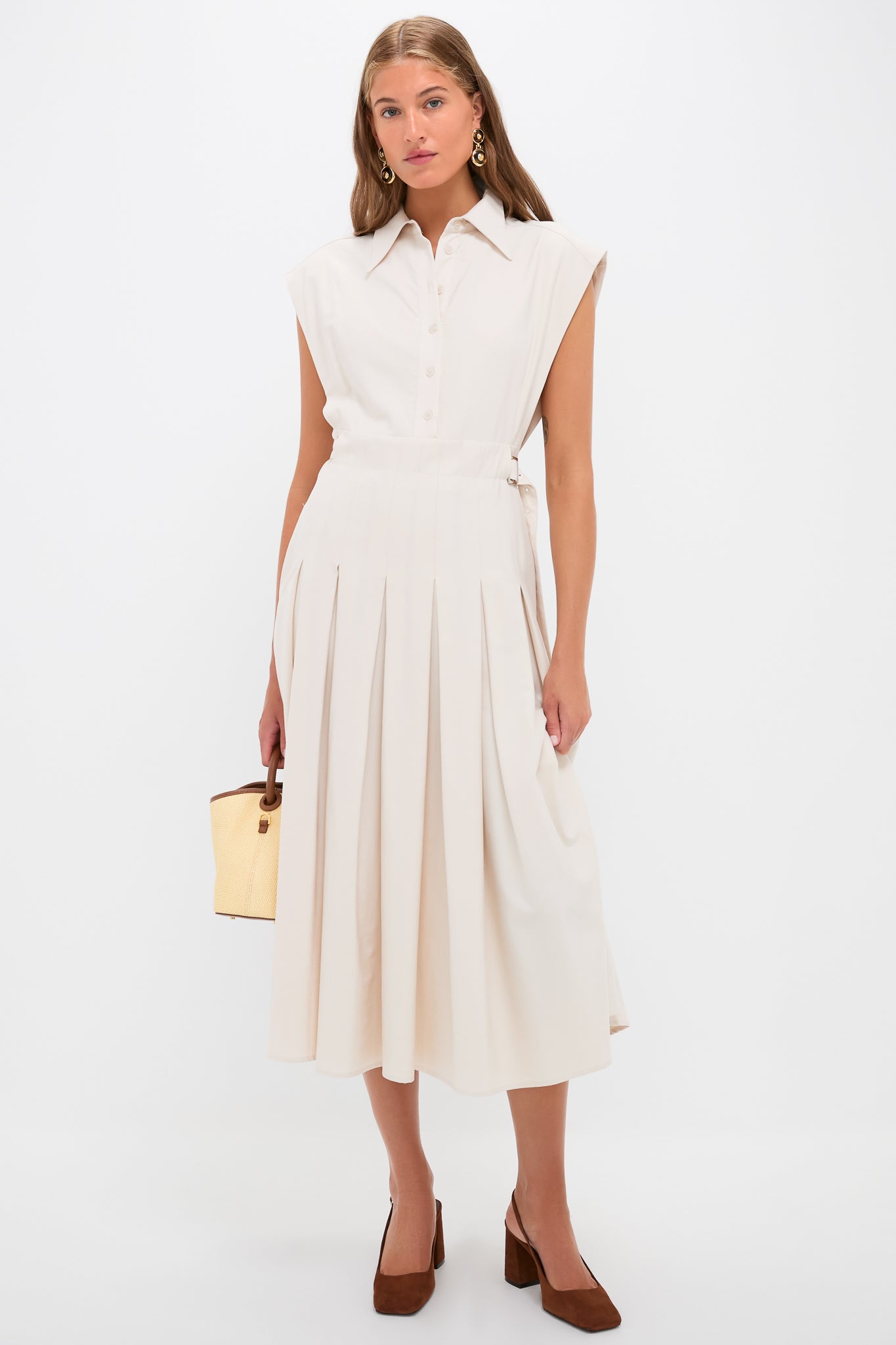 Tortoise 24K Gold Electroplated Circle Drop Earrings