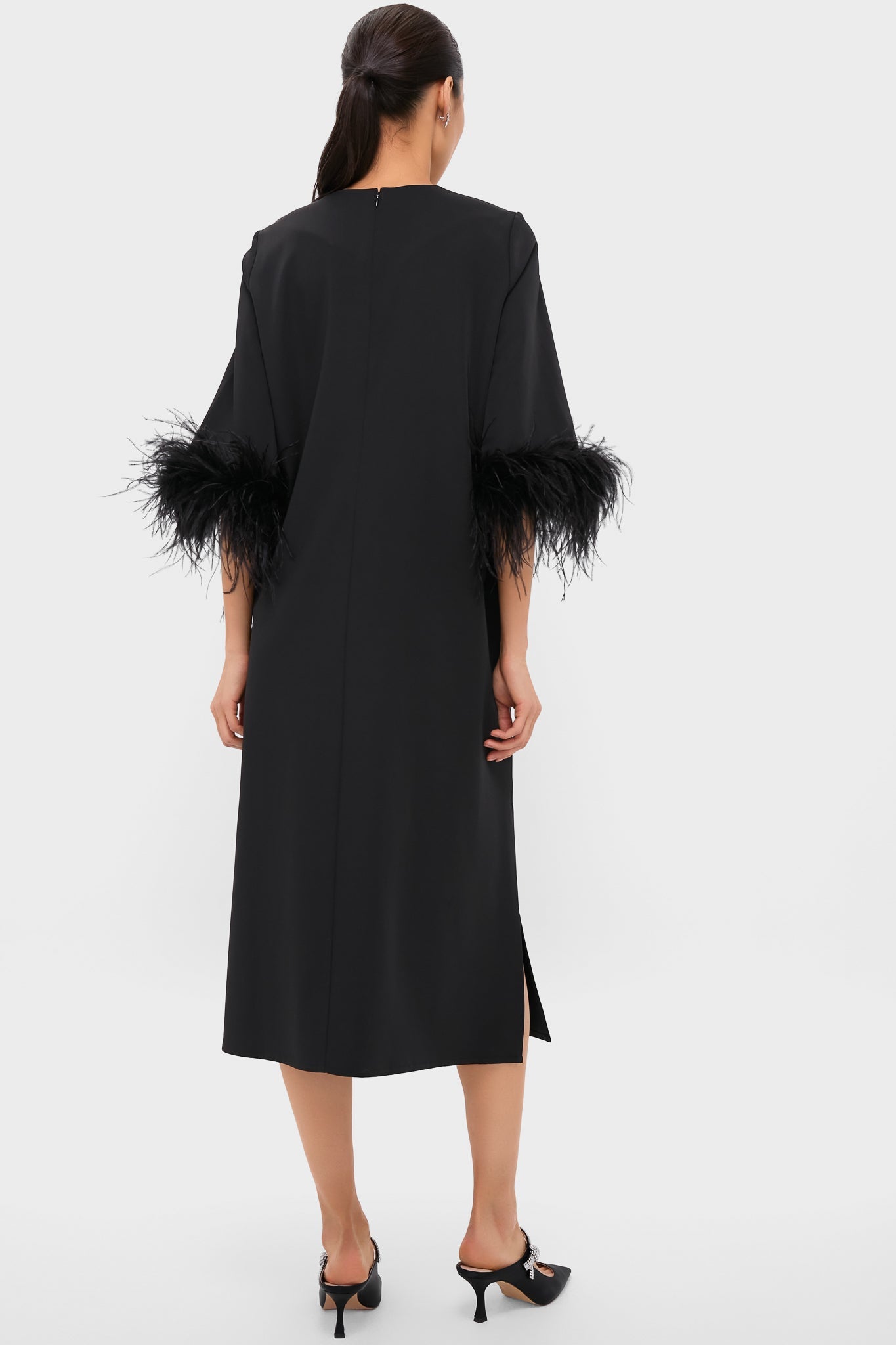 Black Feather Jamie Dress