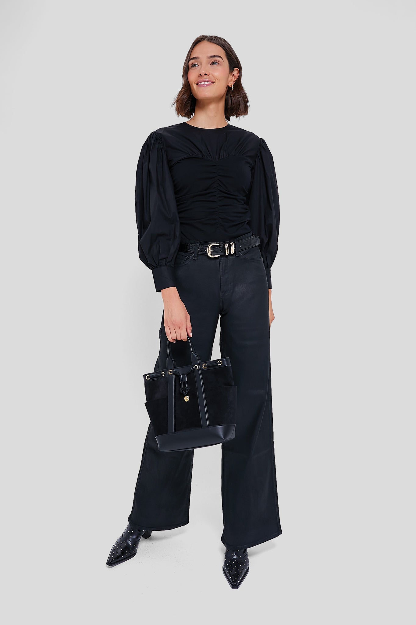 Jet Setter Coated Lotta Wide Leg