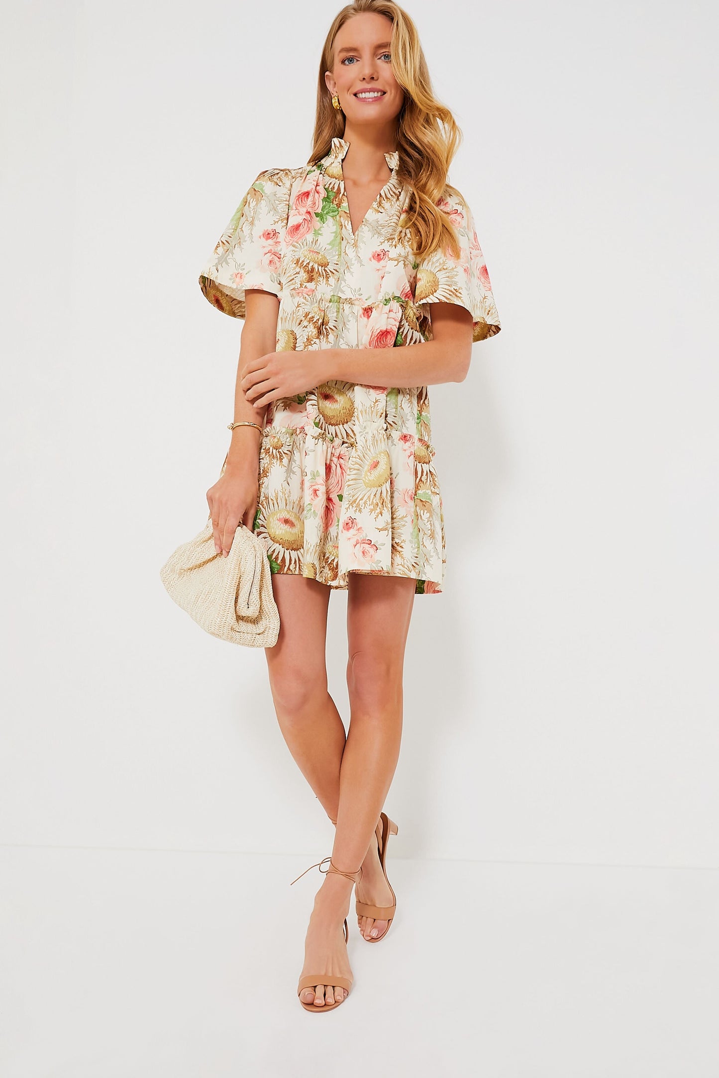 Sun Faded Floral Crawford Dress
