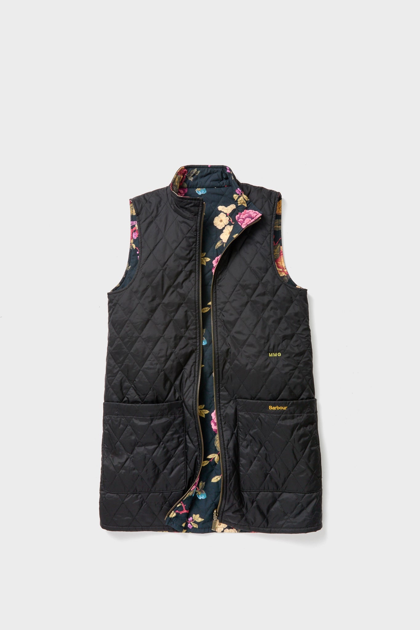 Black Barbour x Tuckernuck Reversible Paisley Vest