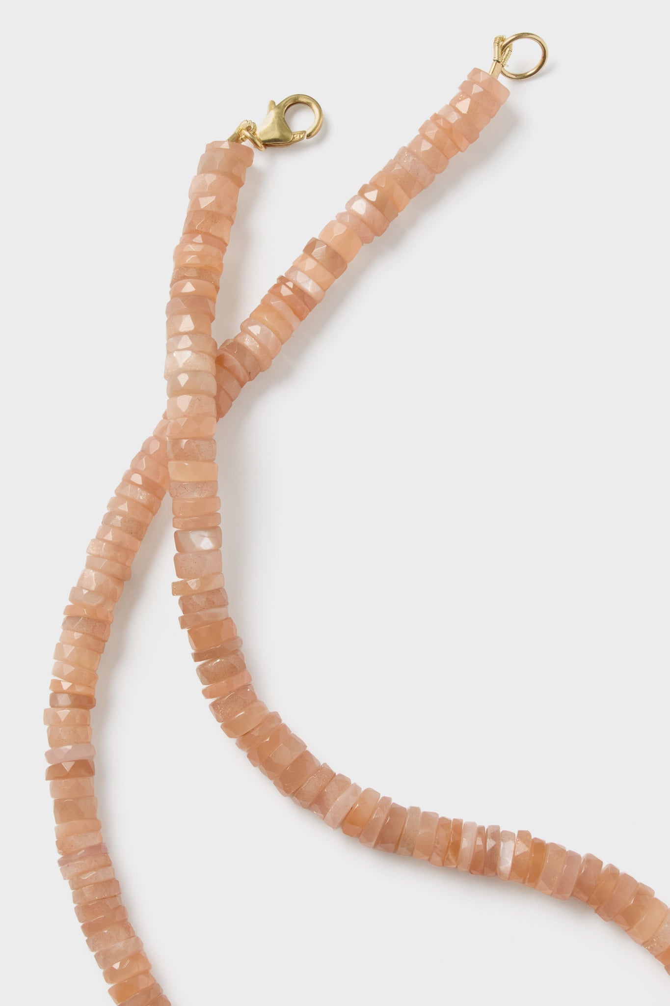 Peach Moonstone Candy Necklace