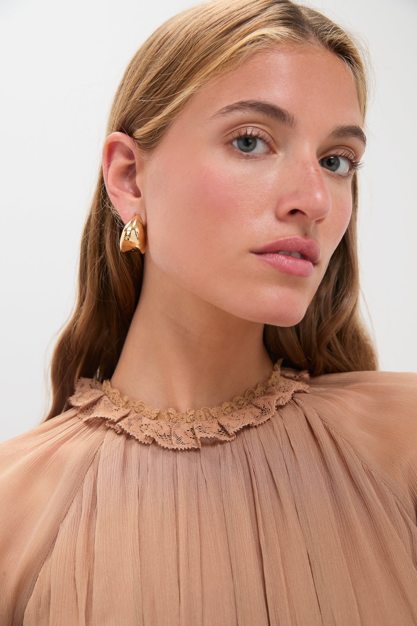 Biscuit Hypnotic Peplum Flutter Dress