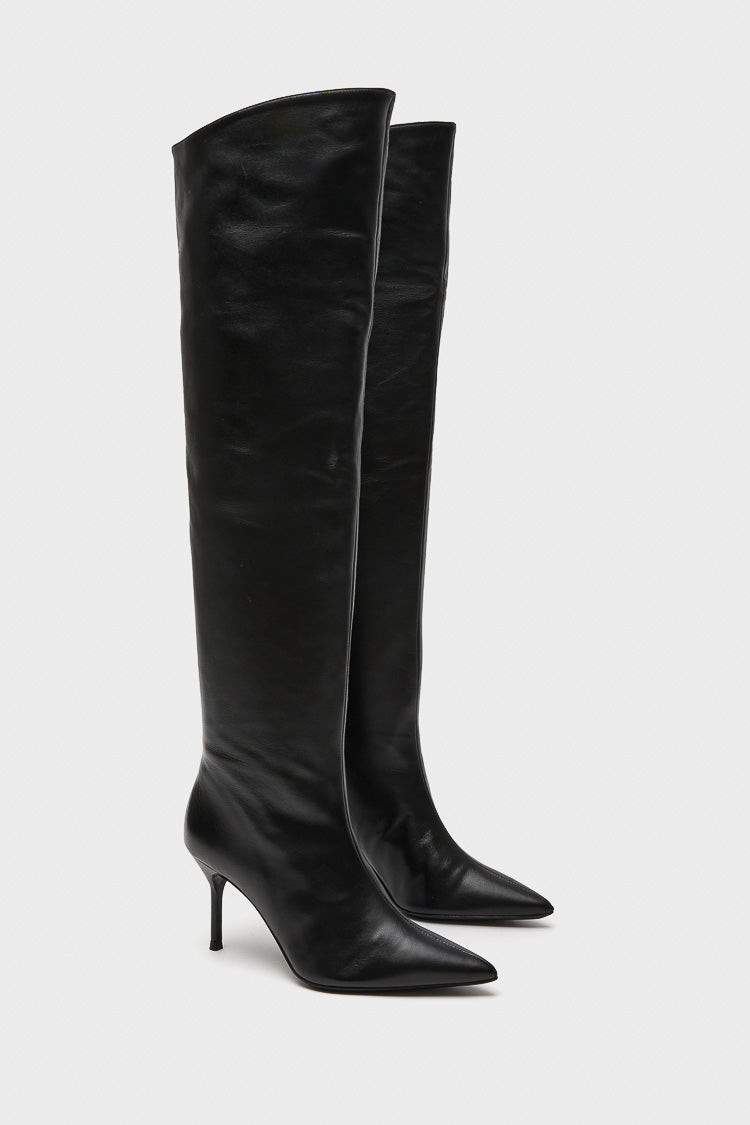 Black Sebastian Over The Knee Boot