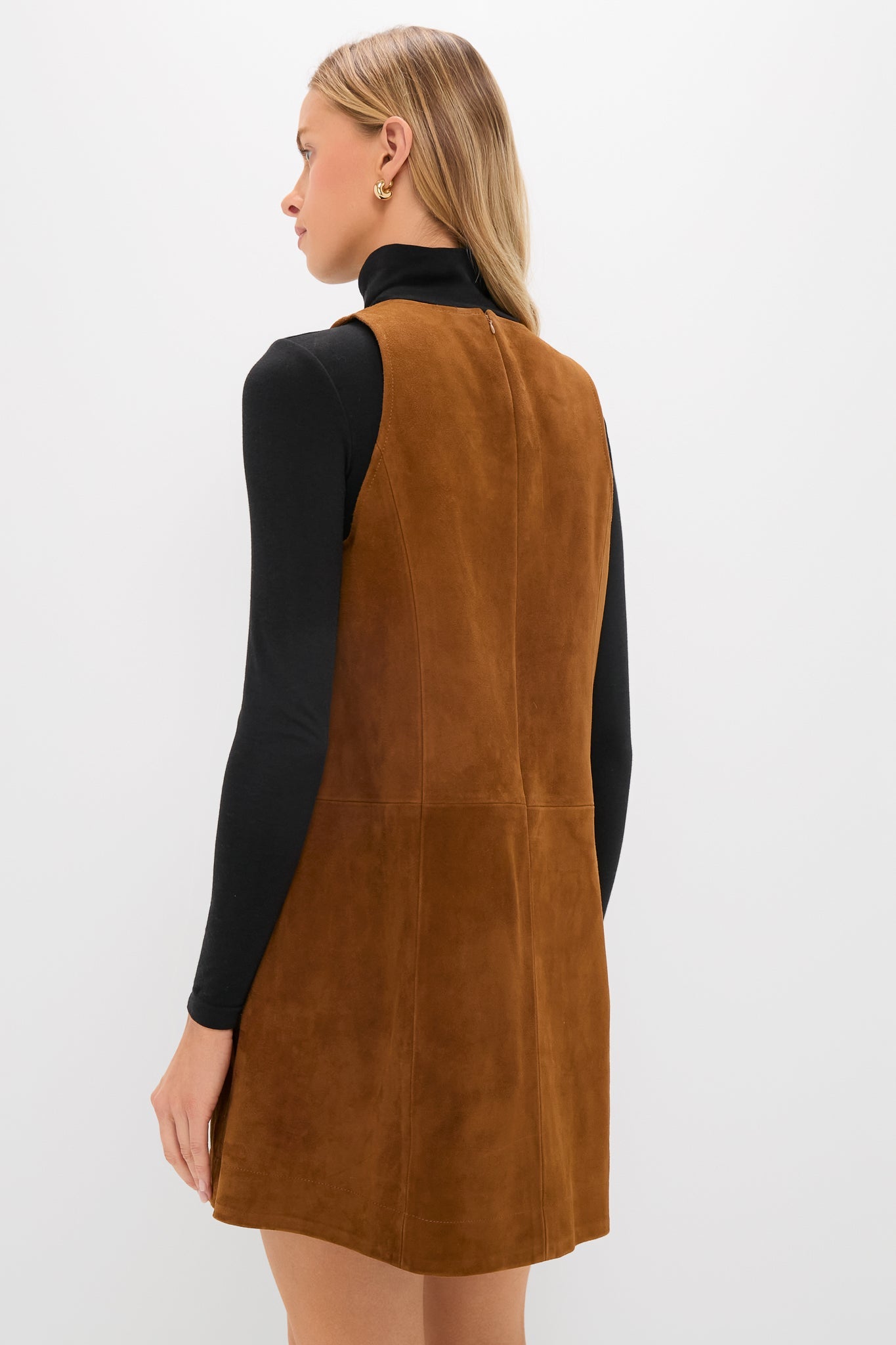 Toffee Suede Bailey Dress