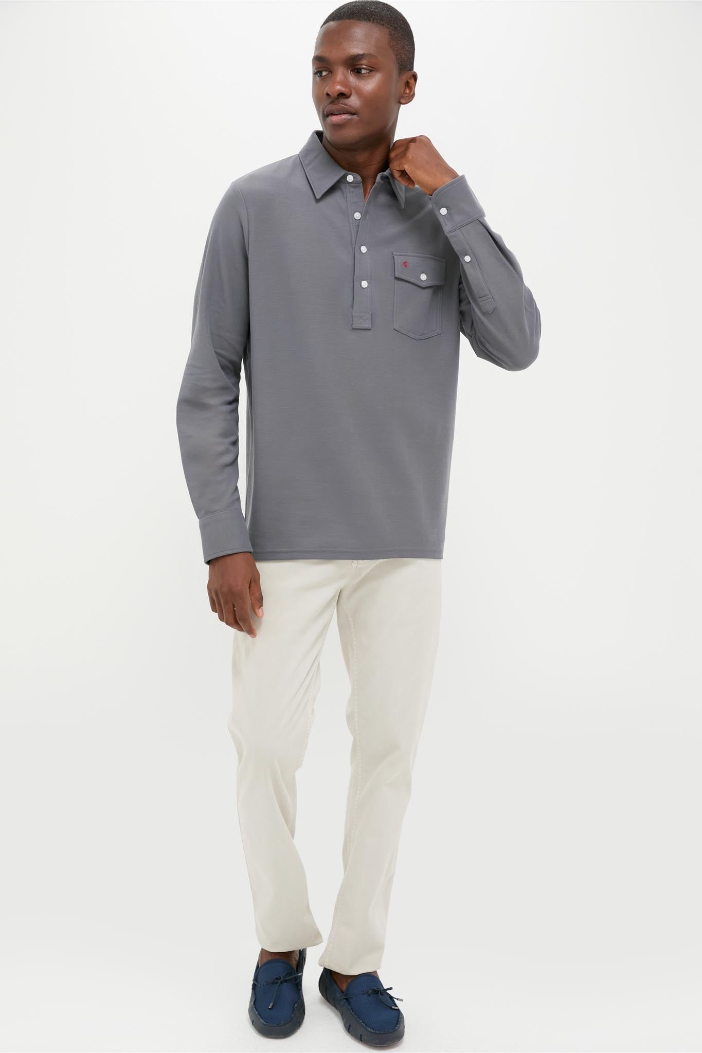 Blue Steel Long Sleeve Players Shirt