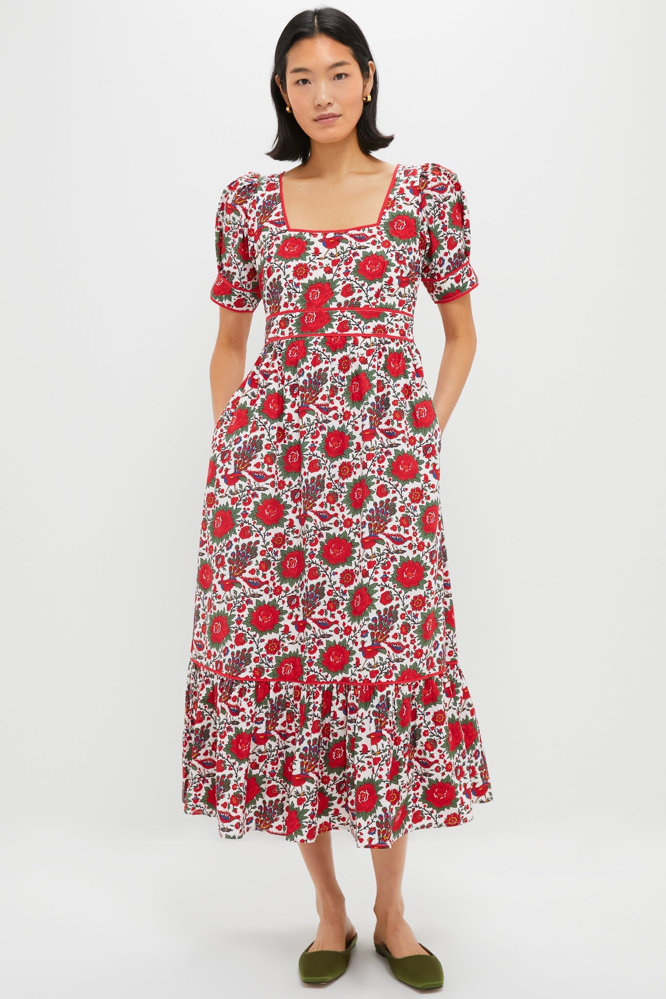 Peony Bird Evelyn Dress