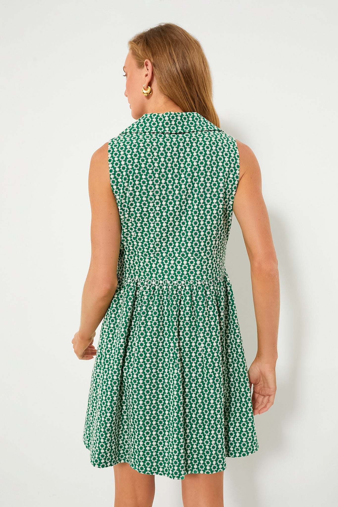 Greenbriar Eyelet Sleeveless Noelle Shirt Dress