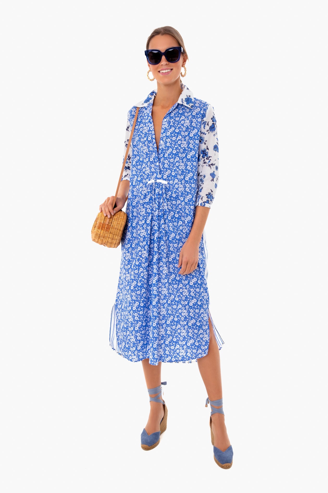 Provence Blue Brooklyn Long Dress