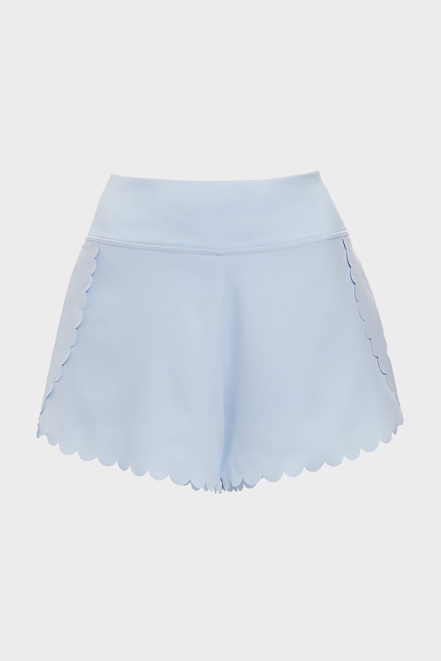 Light Blue Scallop Marisa Tennis Shorts