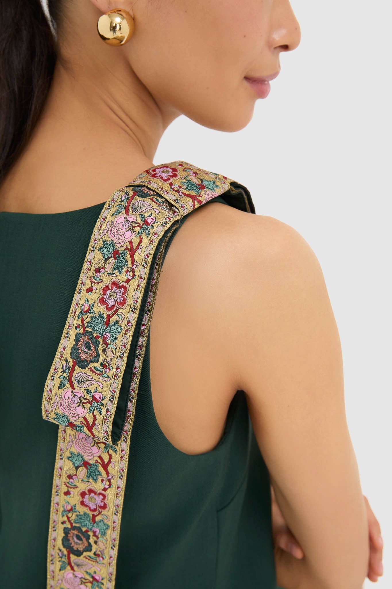 Garden Scrollwork Jacquard Bow Rosie Dress