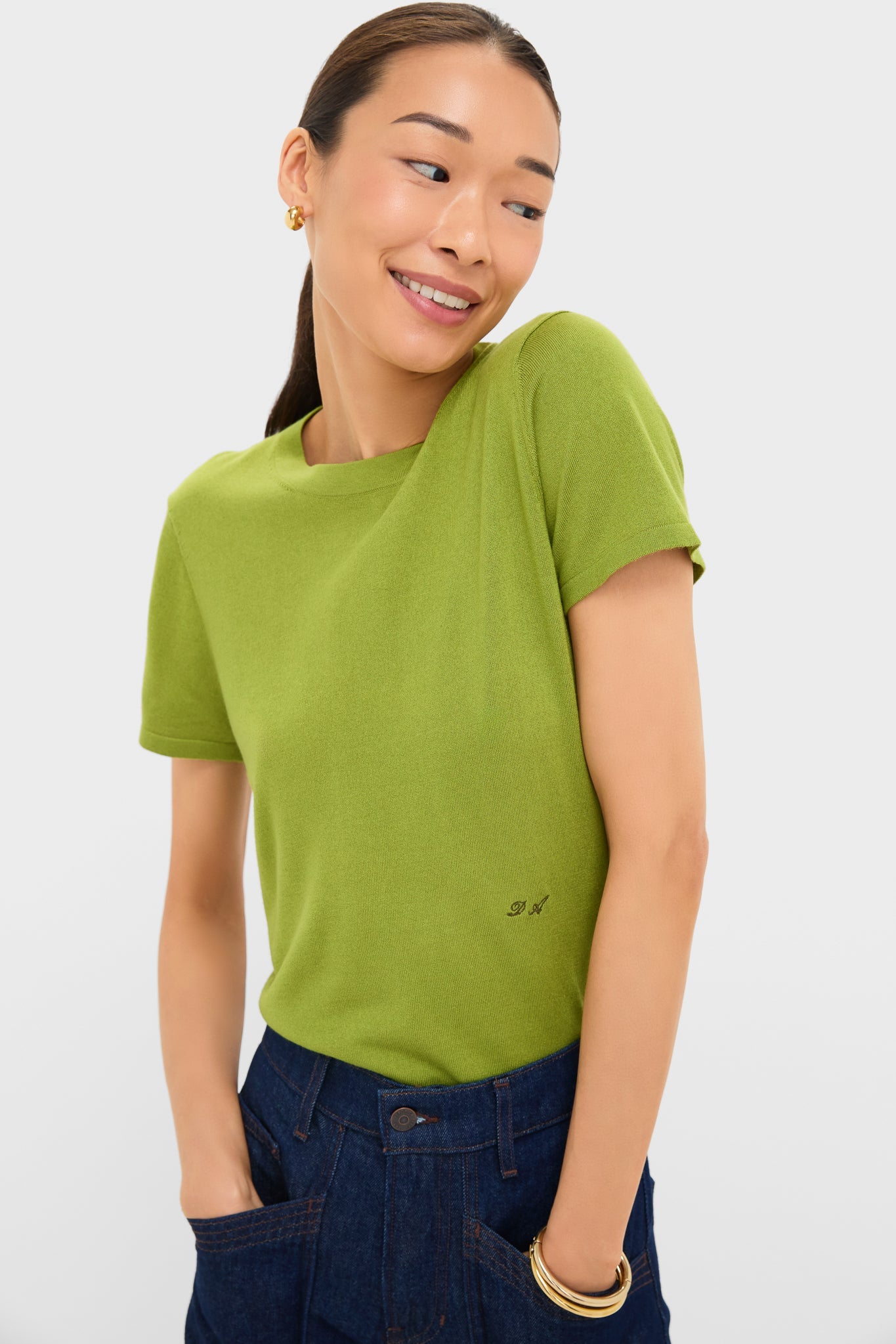 Woodbine Cashmere Silk Blend Katie Tee