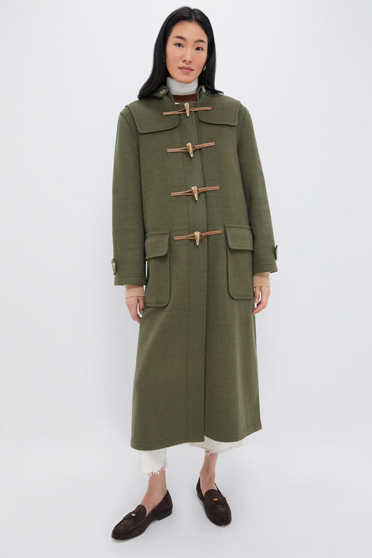 Olive Green Arthur Toggle Stadium Coat