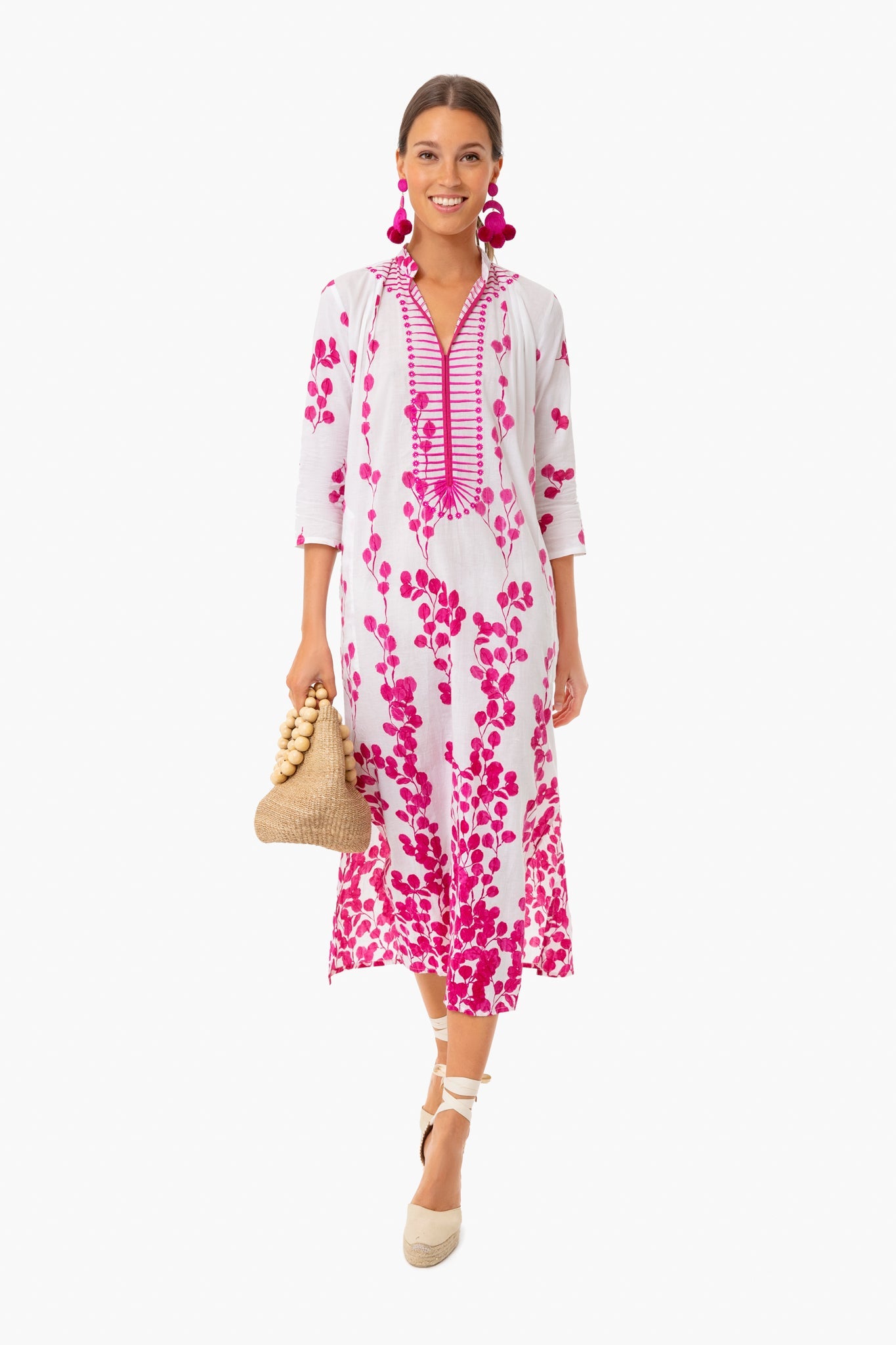 Exclusive Pink Clorinda Kaftan