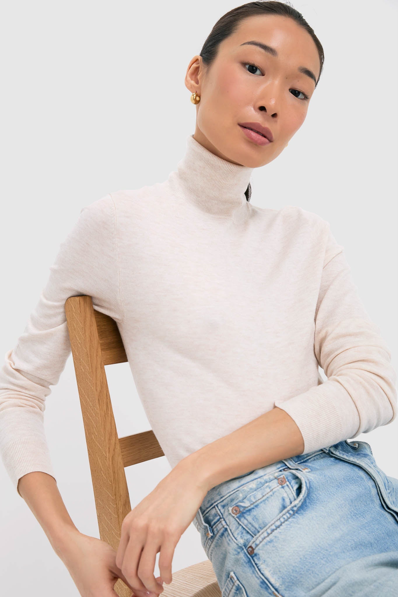 Cream Marle Winslow Skivvy