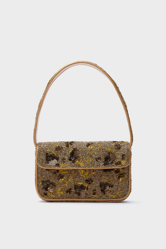 Vintage Floral Tommy Beaded Bag