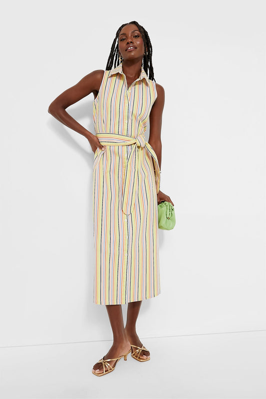 Rainbow Stripe Sleeveless Riley Dress