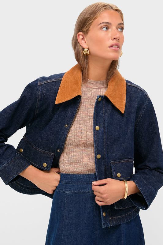 Midnight Rinse Denim Swingy Jacket