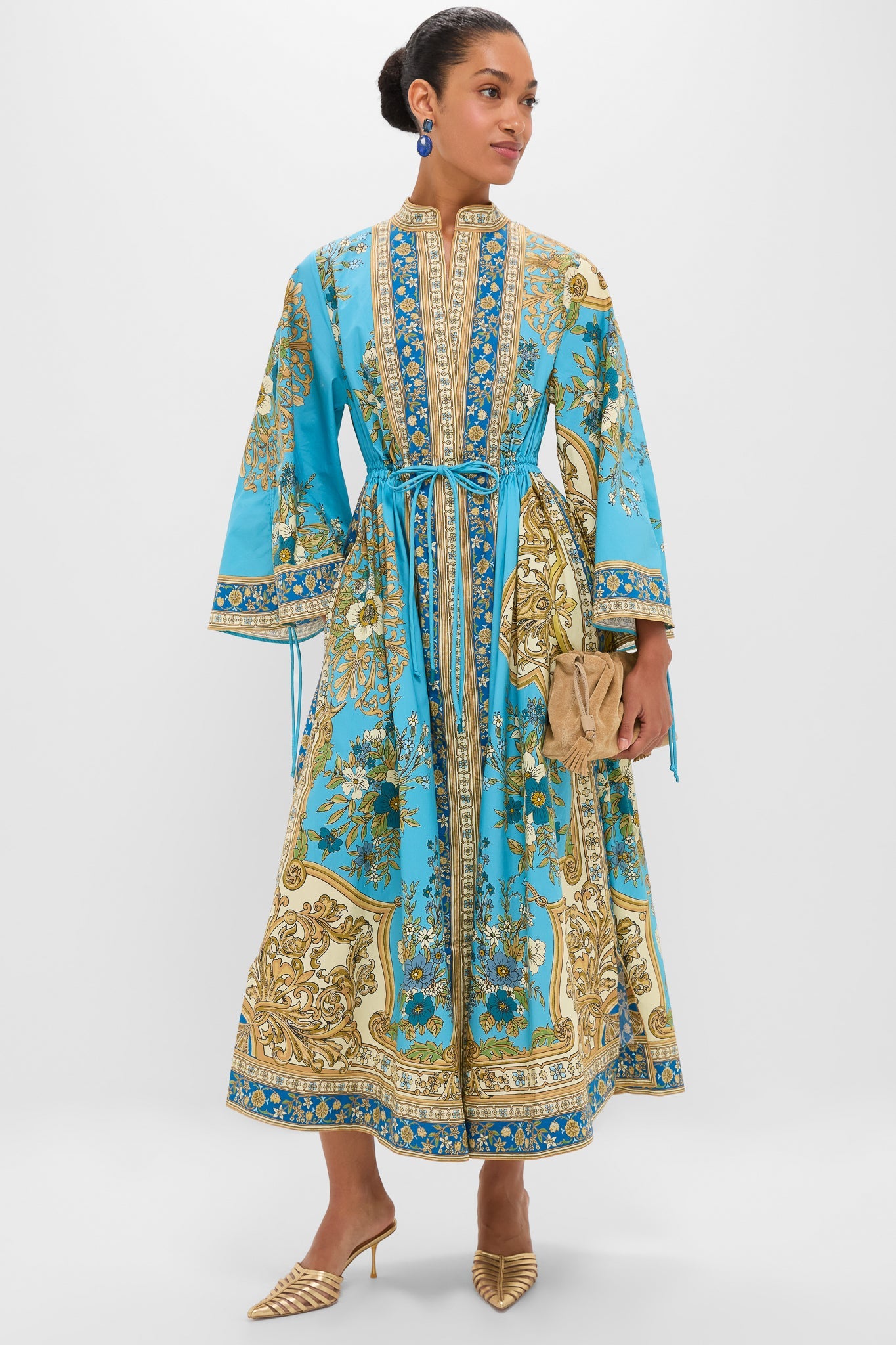 Blue Cassie Pool Midi Dress