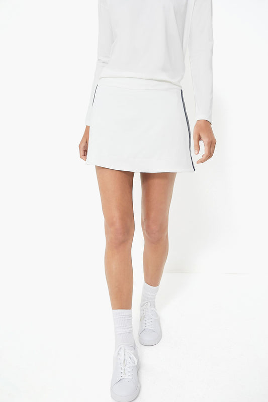White Wildflower 14 Inch Elena Tennis Skirt