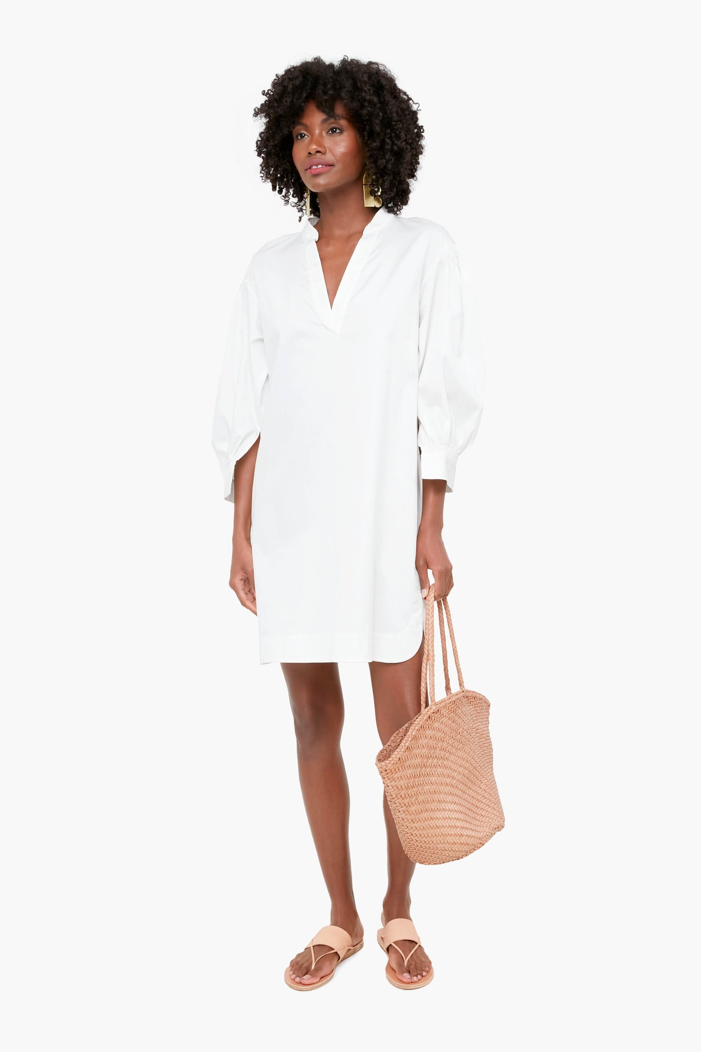 Snow Long Sleeve Belted Dress