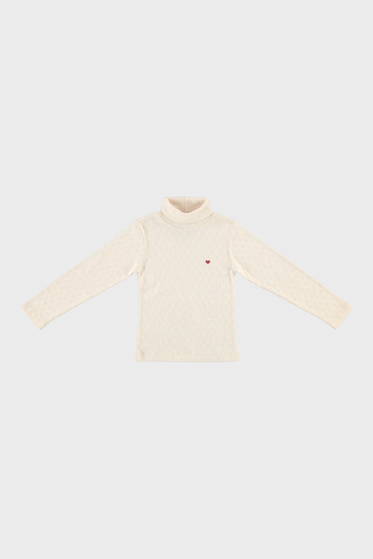 Bebe Heart Turtleneck