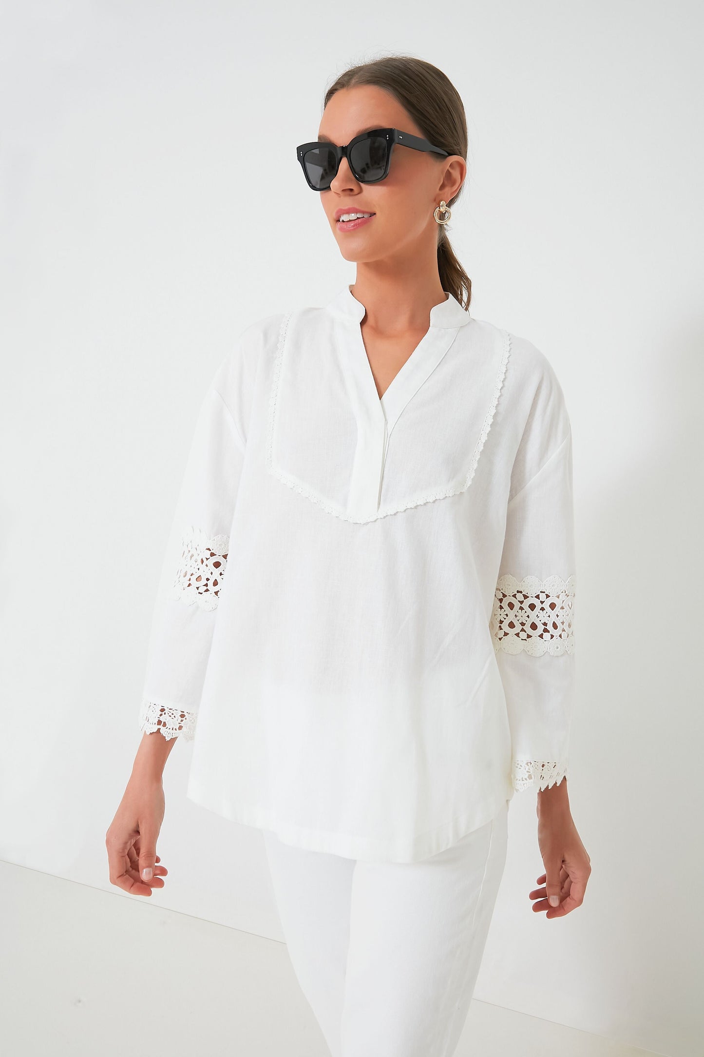 Blanc Piper Lace Top