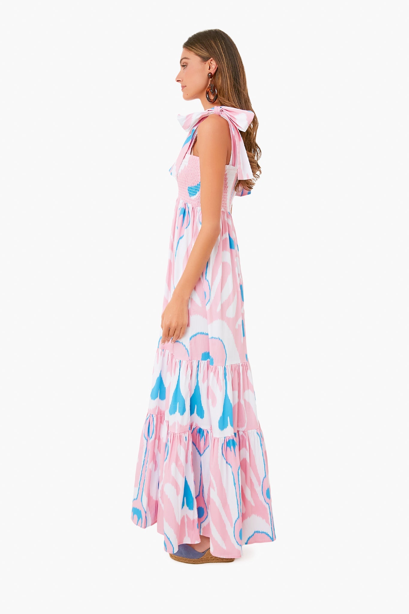 Exclusive Blush Heart Ikat Kelly Dress
