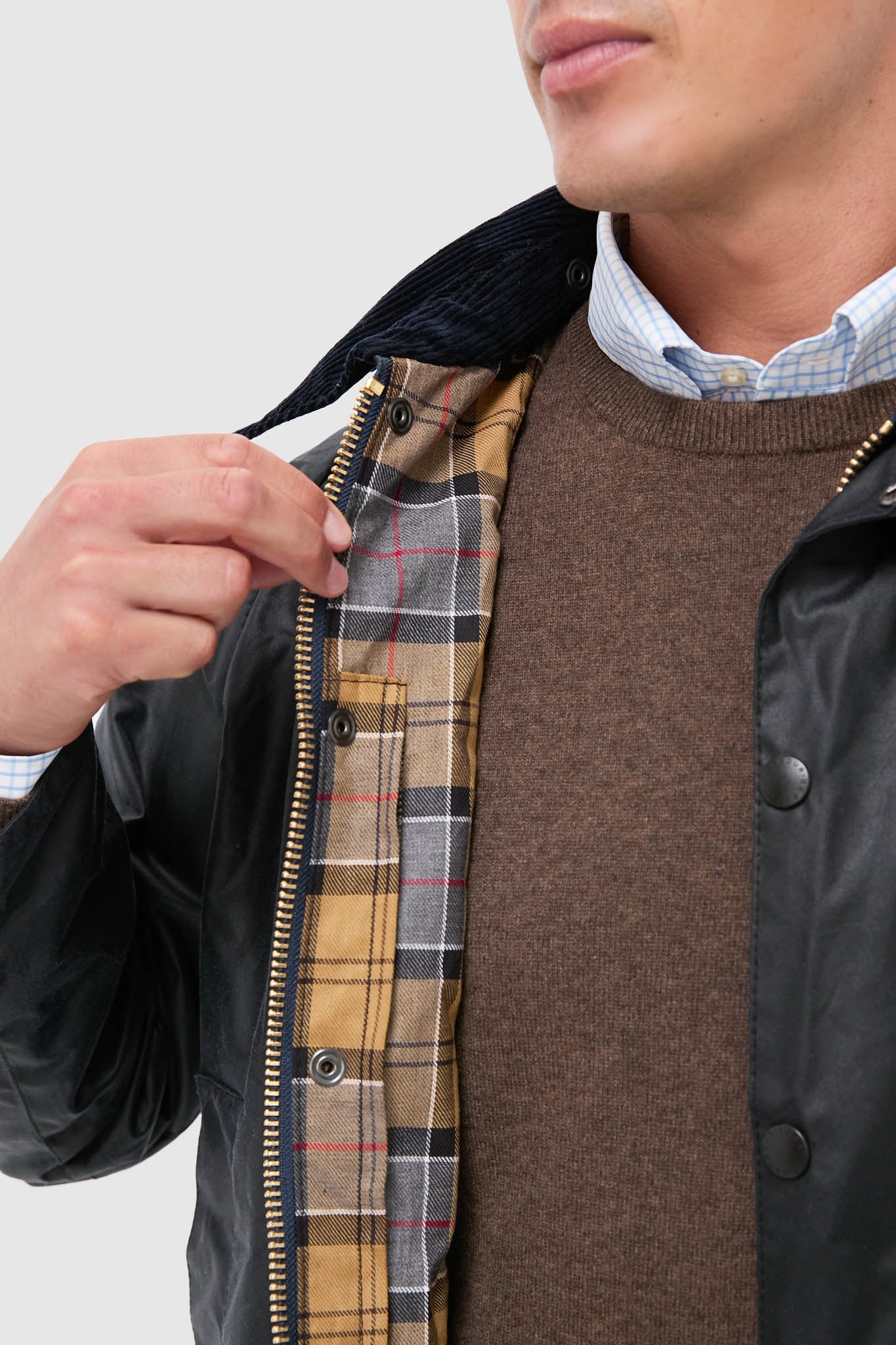 Men's Navy Beaufort Wax Jacket