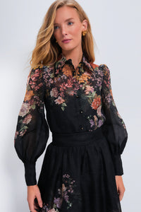 Black Multi Floral