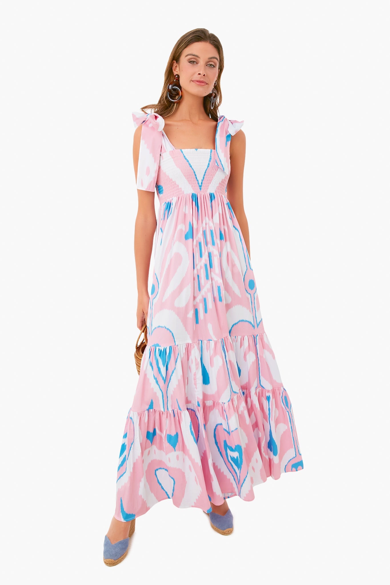 Exclusive Blush Heart Ikat Kelly Dress