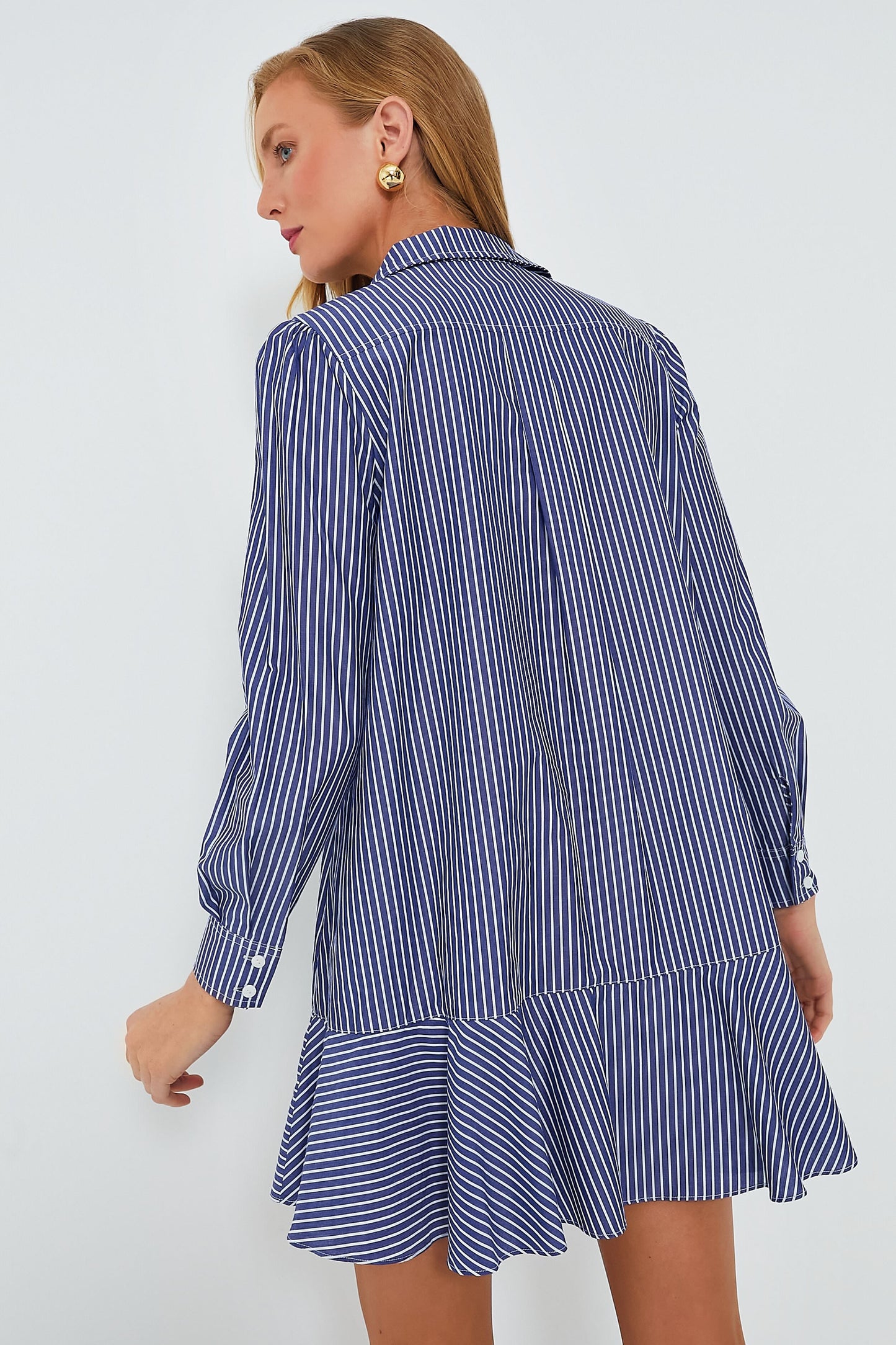 Indigo Stripe Callahan Shirt Dress