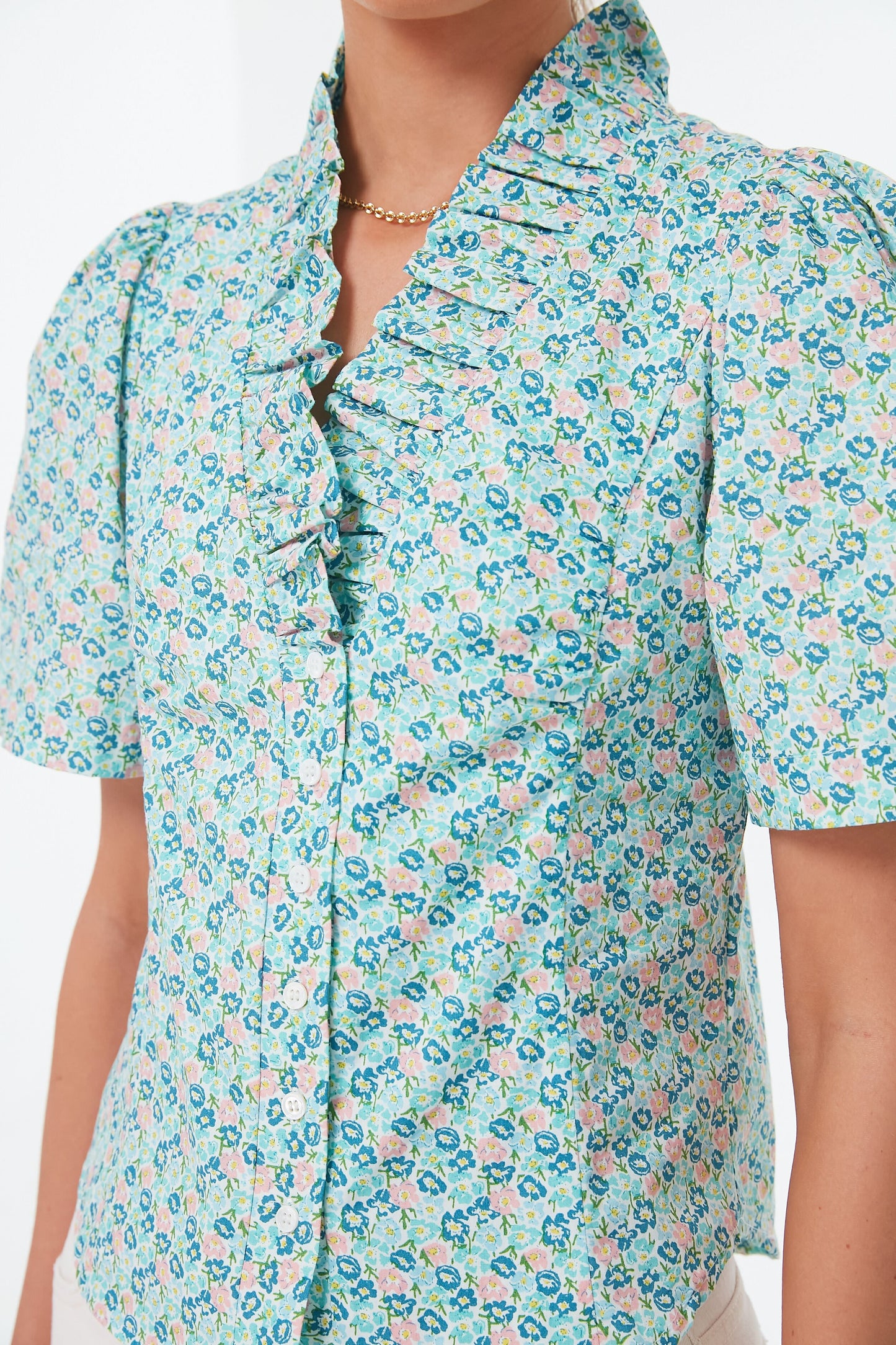 Blue Floral Rory Blouse