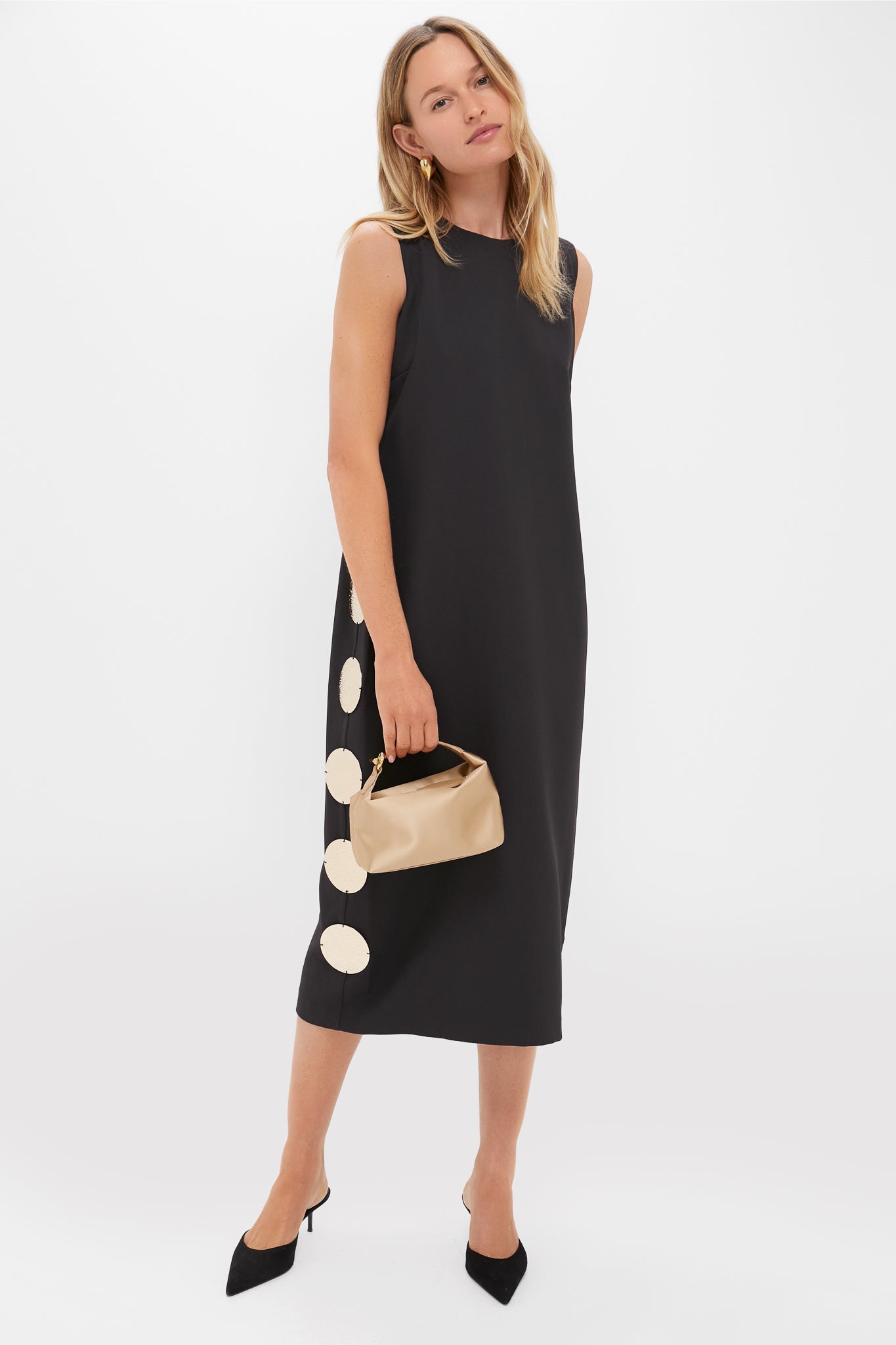 Gold Medallion Zeus Midi Dress