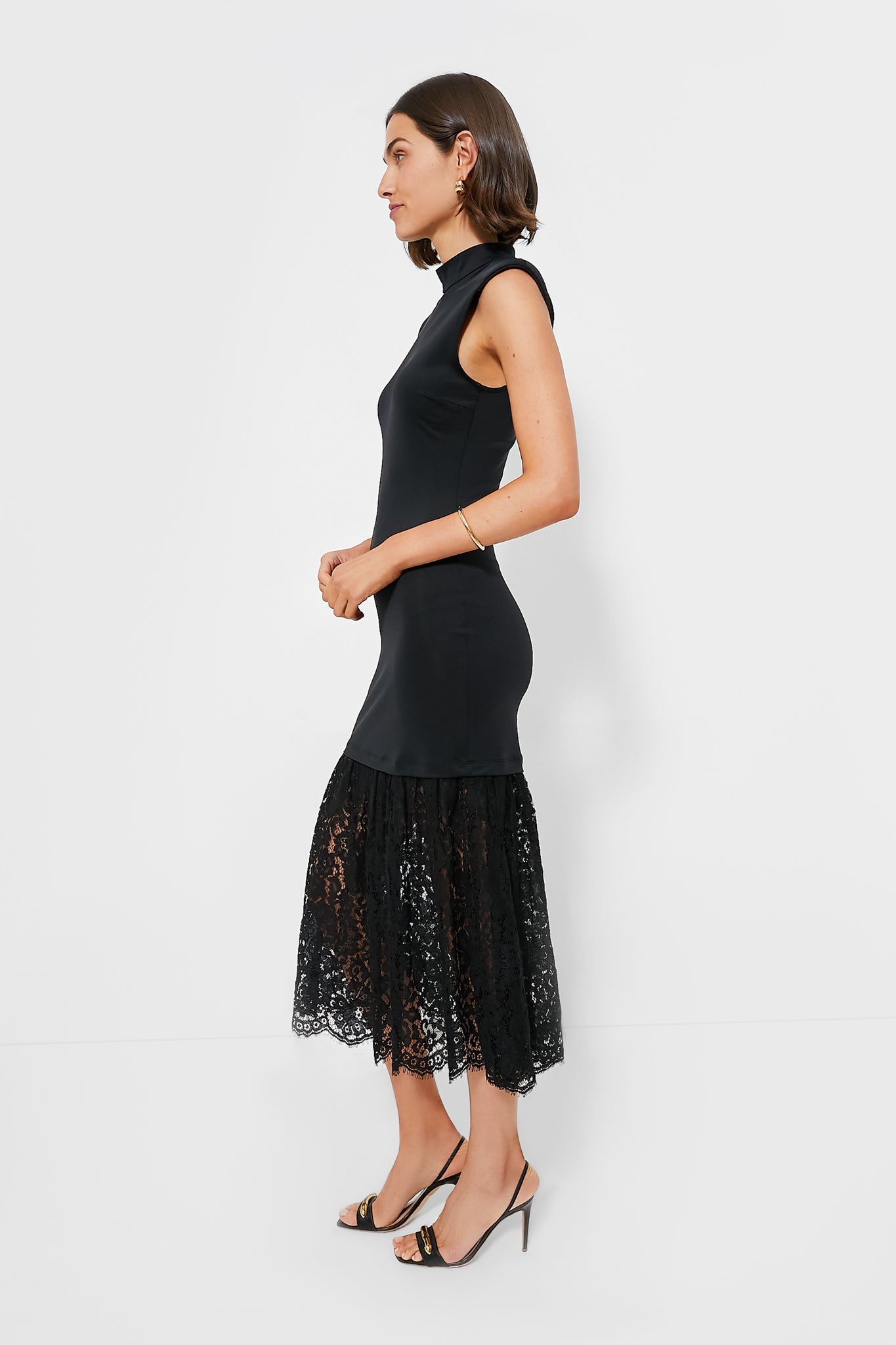 Black Suzy Lace Sleeveless Dress