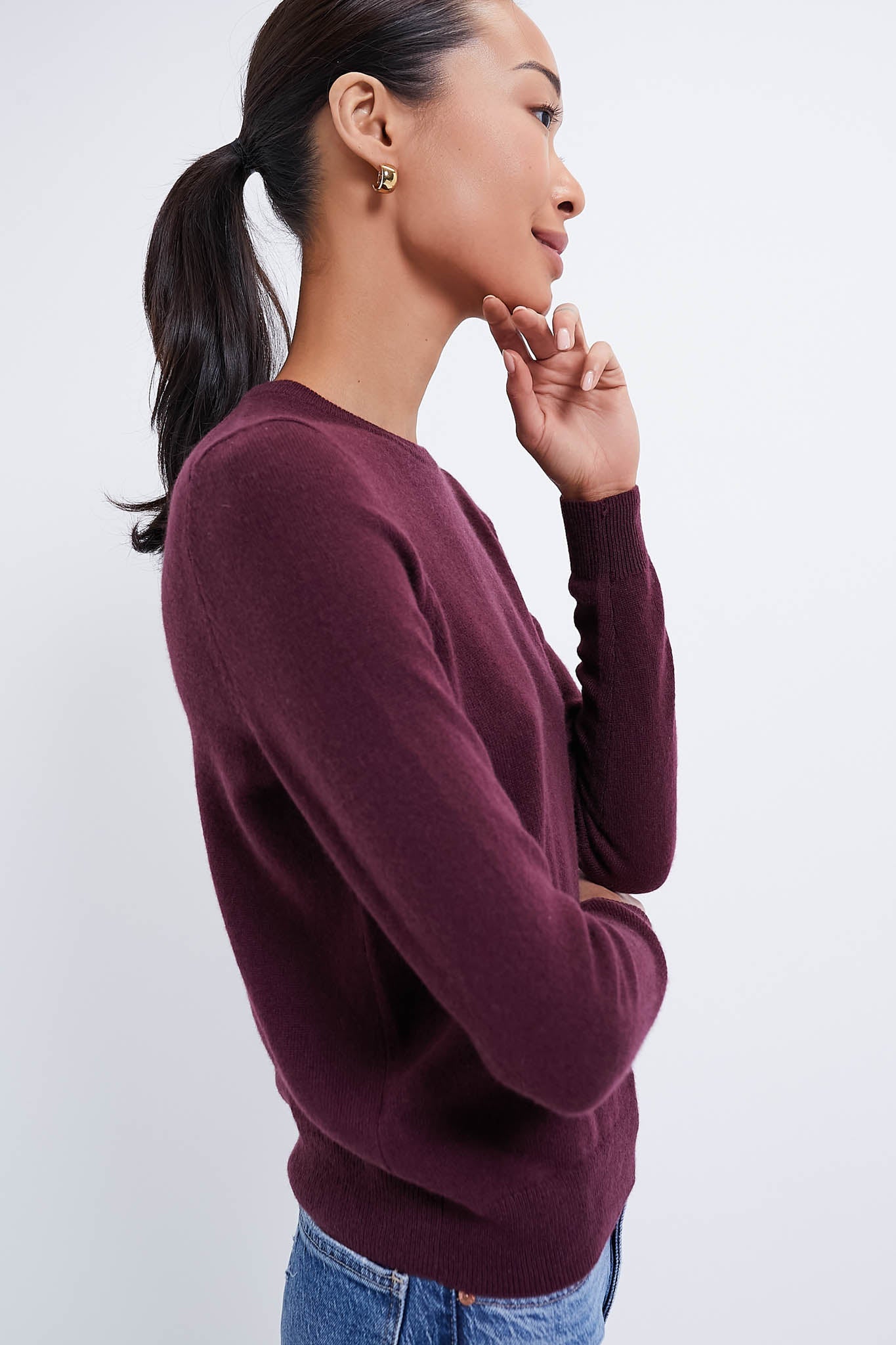 Winetasting Cashmere Crewneck Sweater