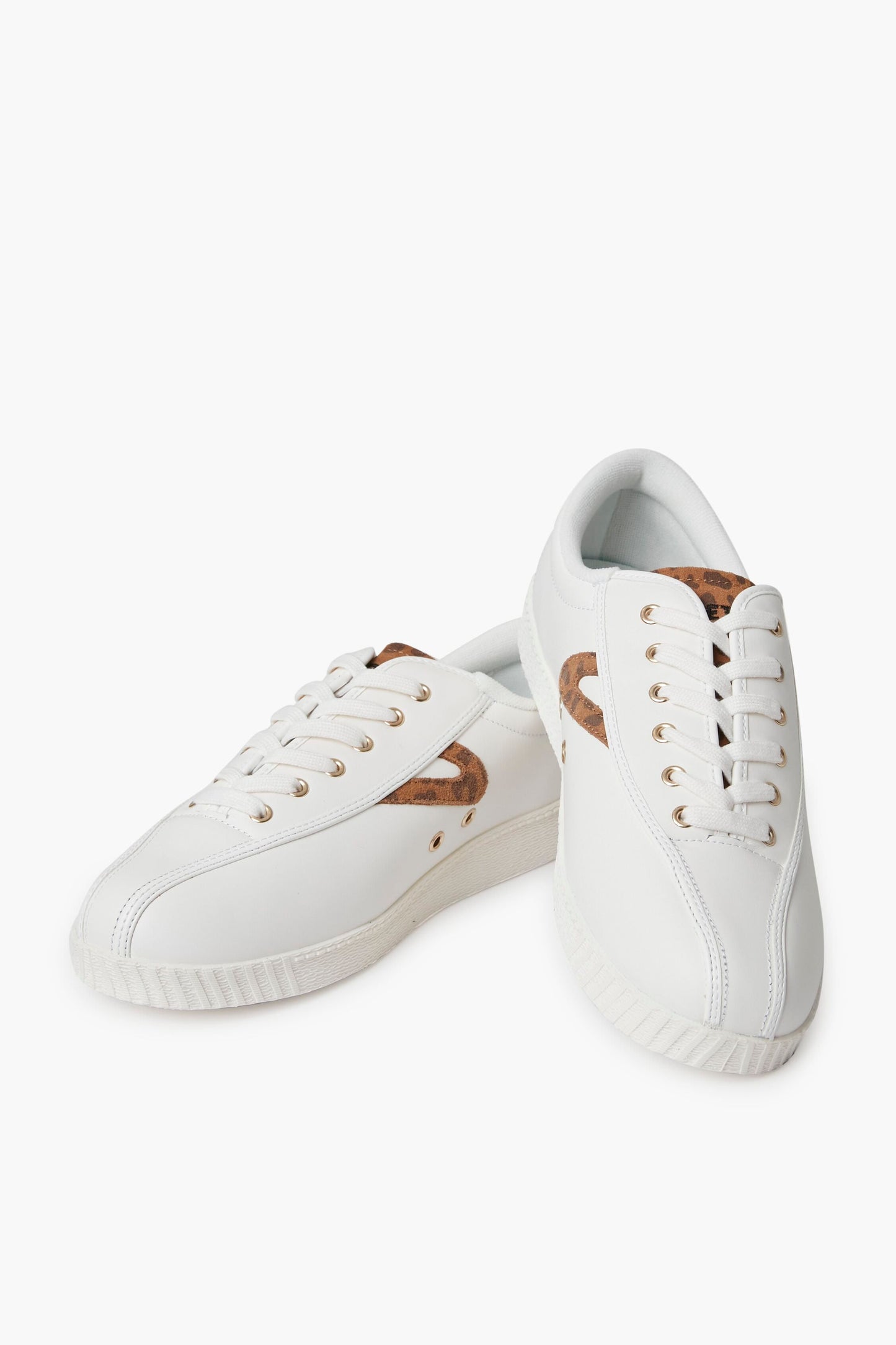Leopard Nylite Leather Sneakers