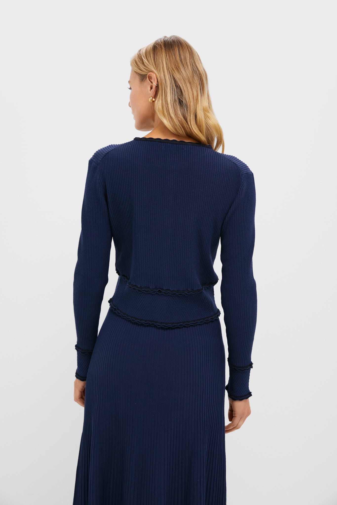 Navy Knit Lily Cardigan