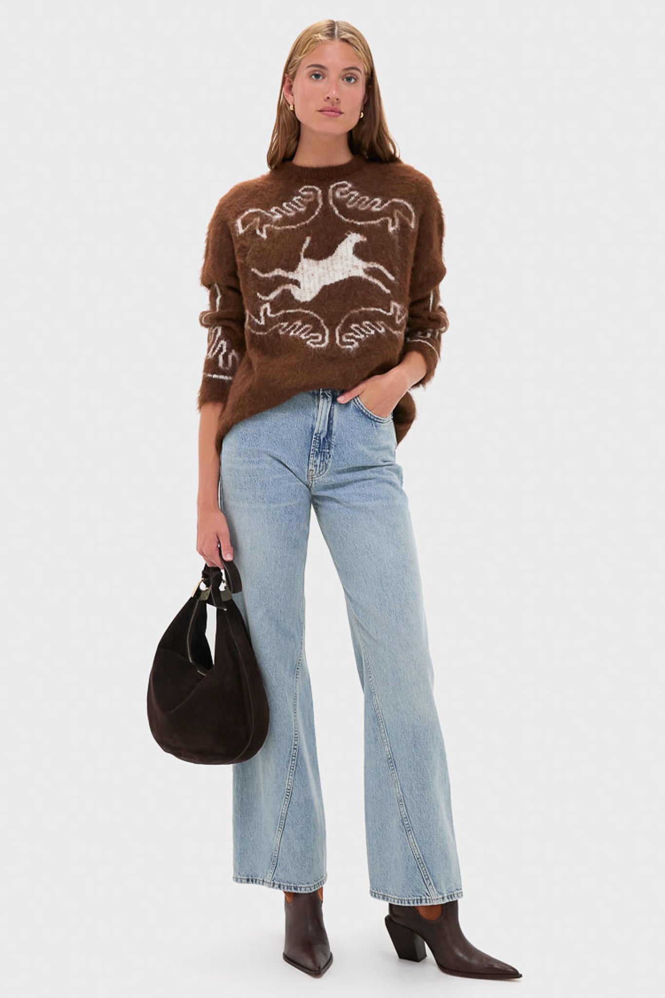 Off White Chocolate Folklore Sweater