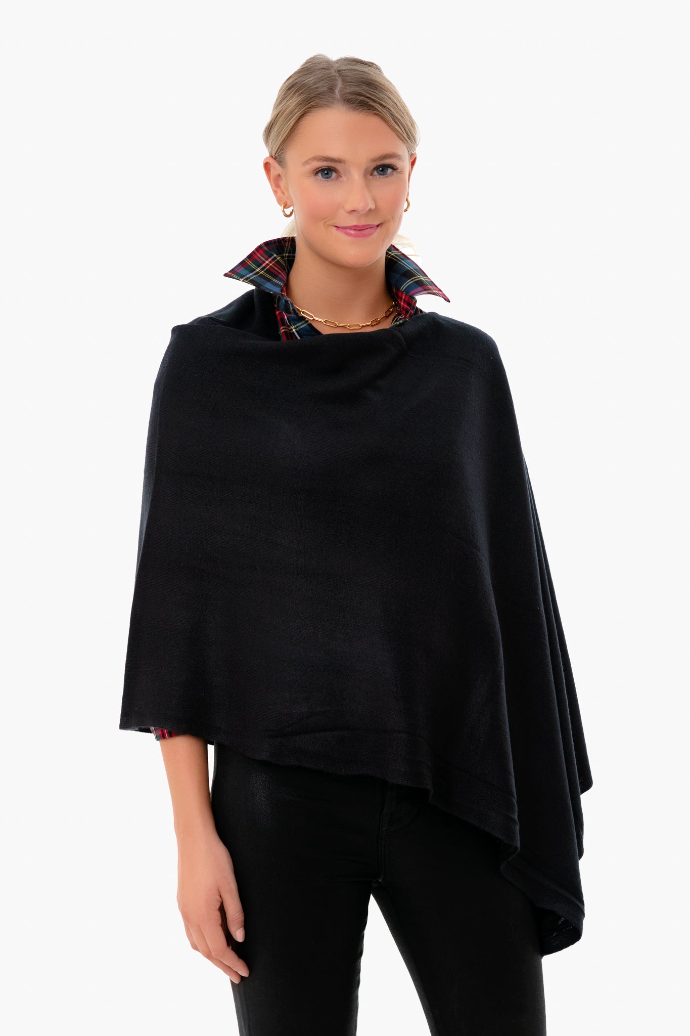 Black Monterey Poncho
