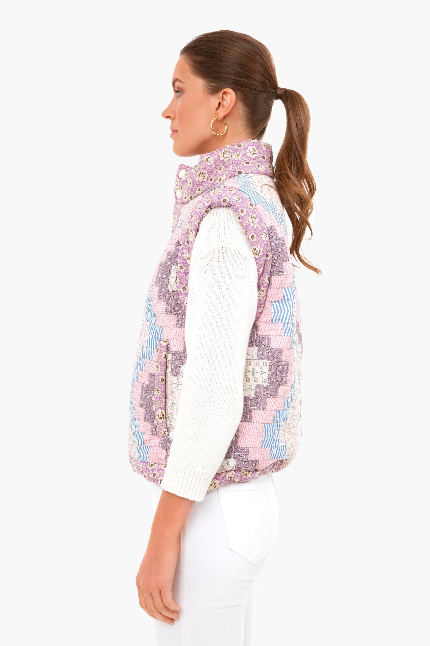 Multi Ida Print Puffer Vest