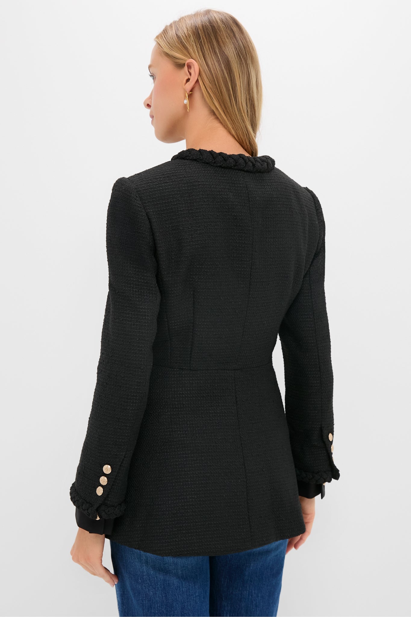 Black Braided Trim Shay Jacket