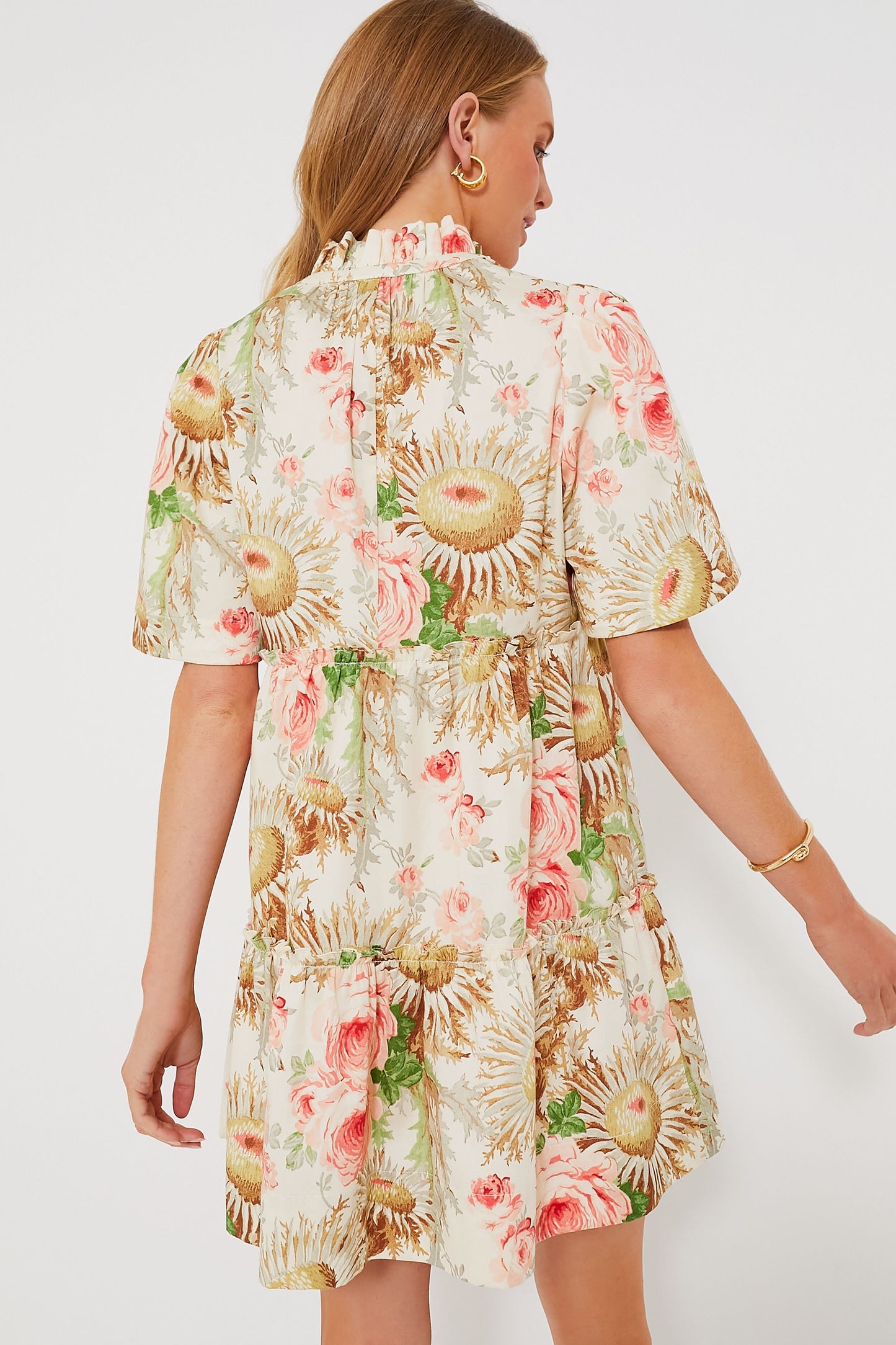 Sun Faded Floral Crawford Dress