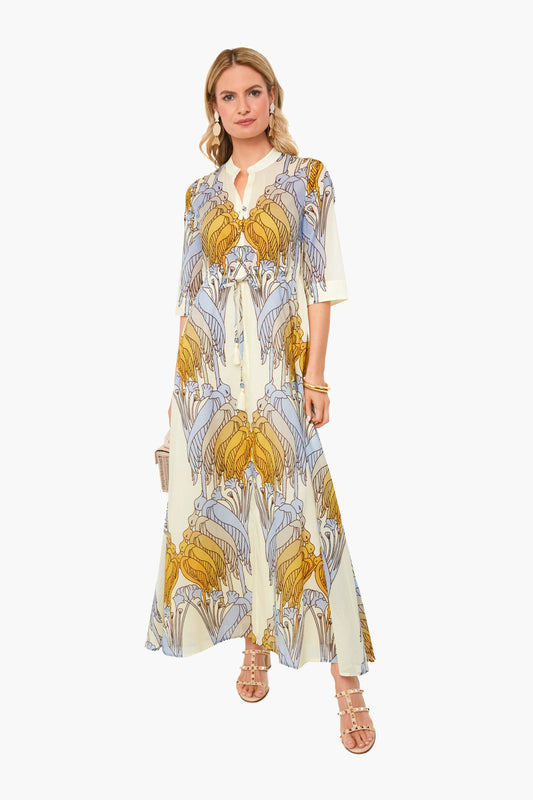 Sand Deco Crane Geo Printed Dress