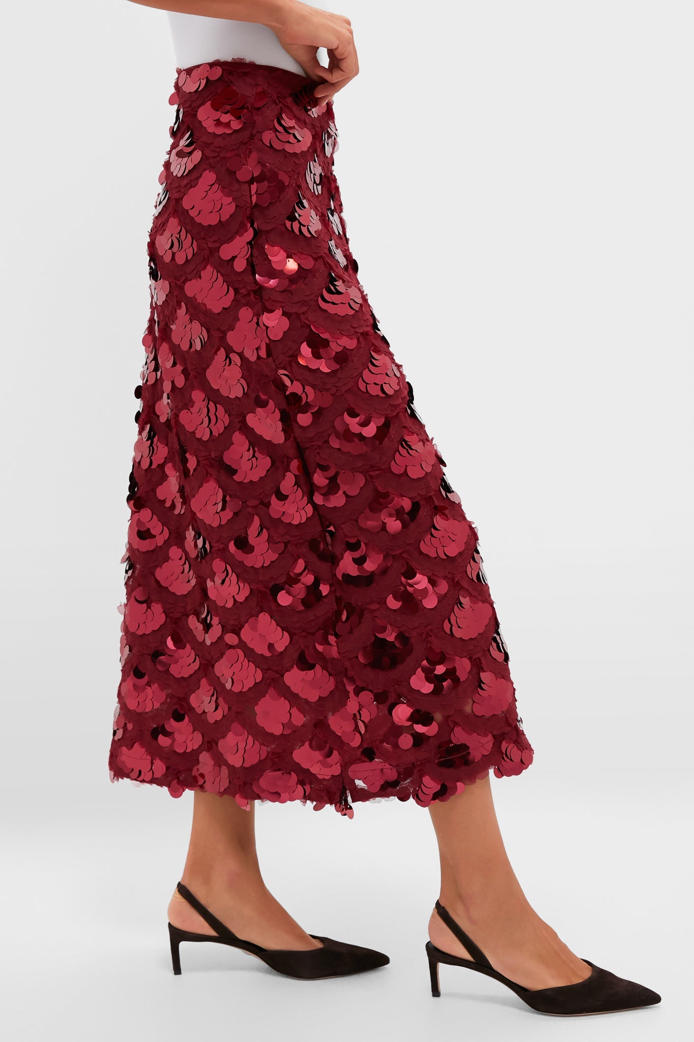 Ruby Paillette Mona Maxi Skirt