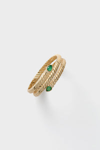 Shiny Gold, Emerald and Pave