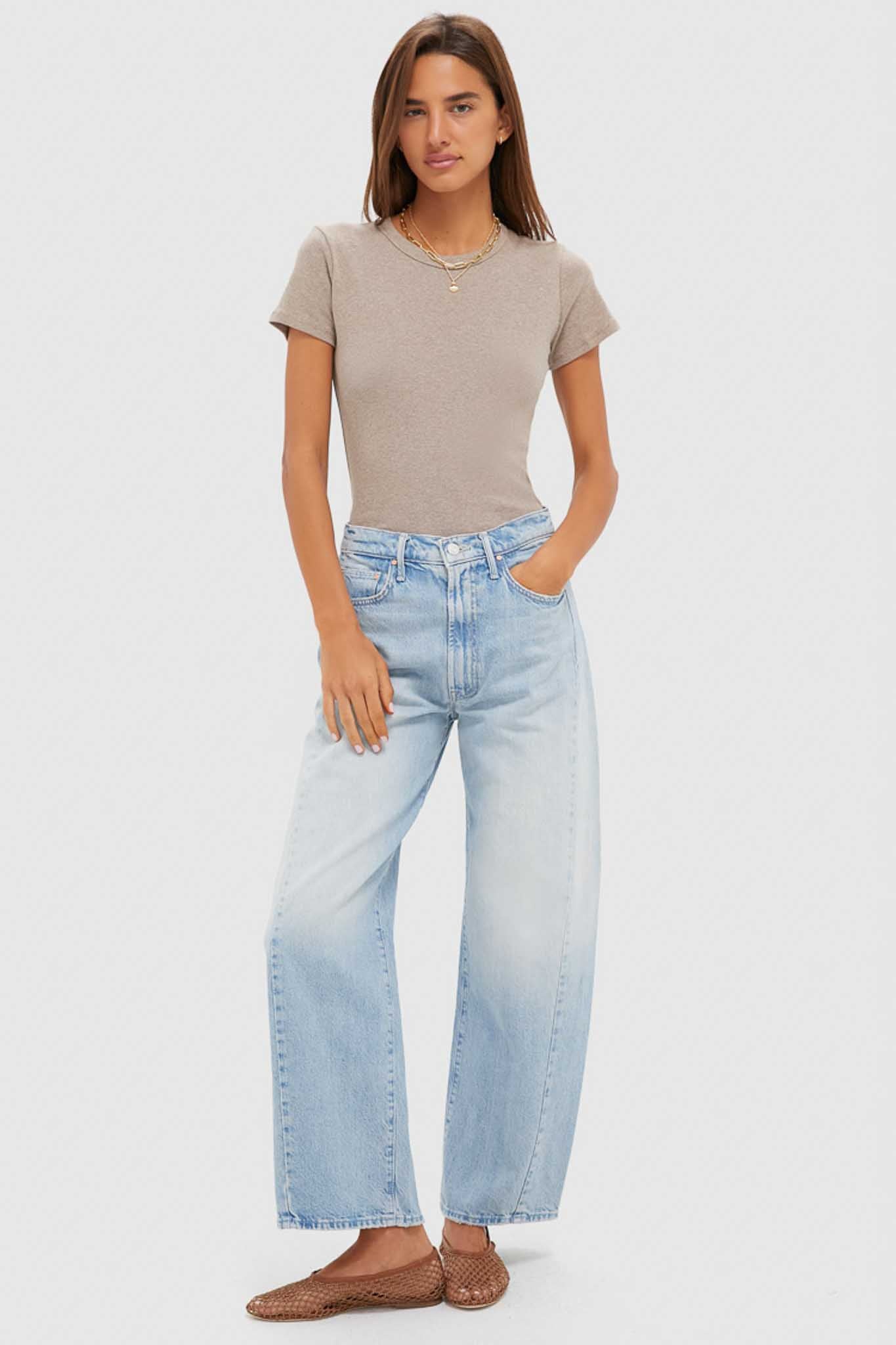 Beige Melange Nando Slim Fit Tee