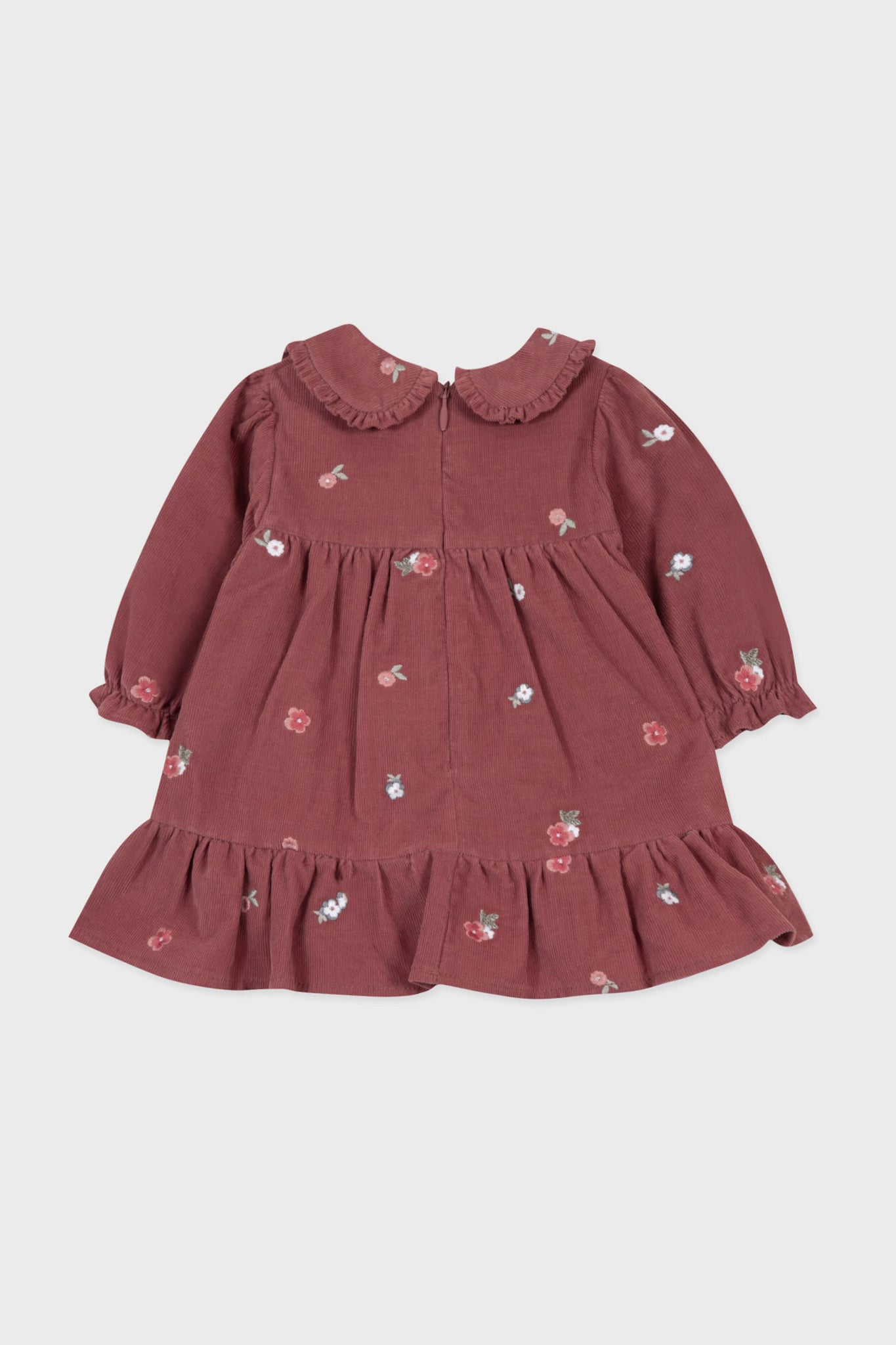 Pink Velvet Peter Pan Collar Dress