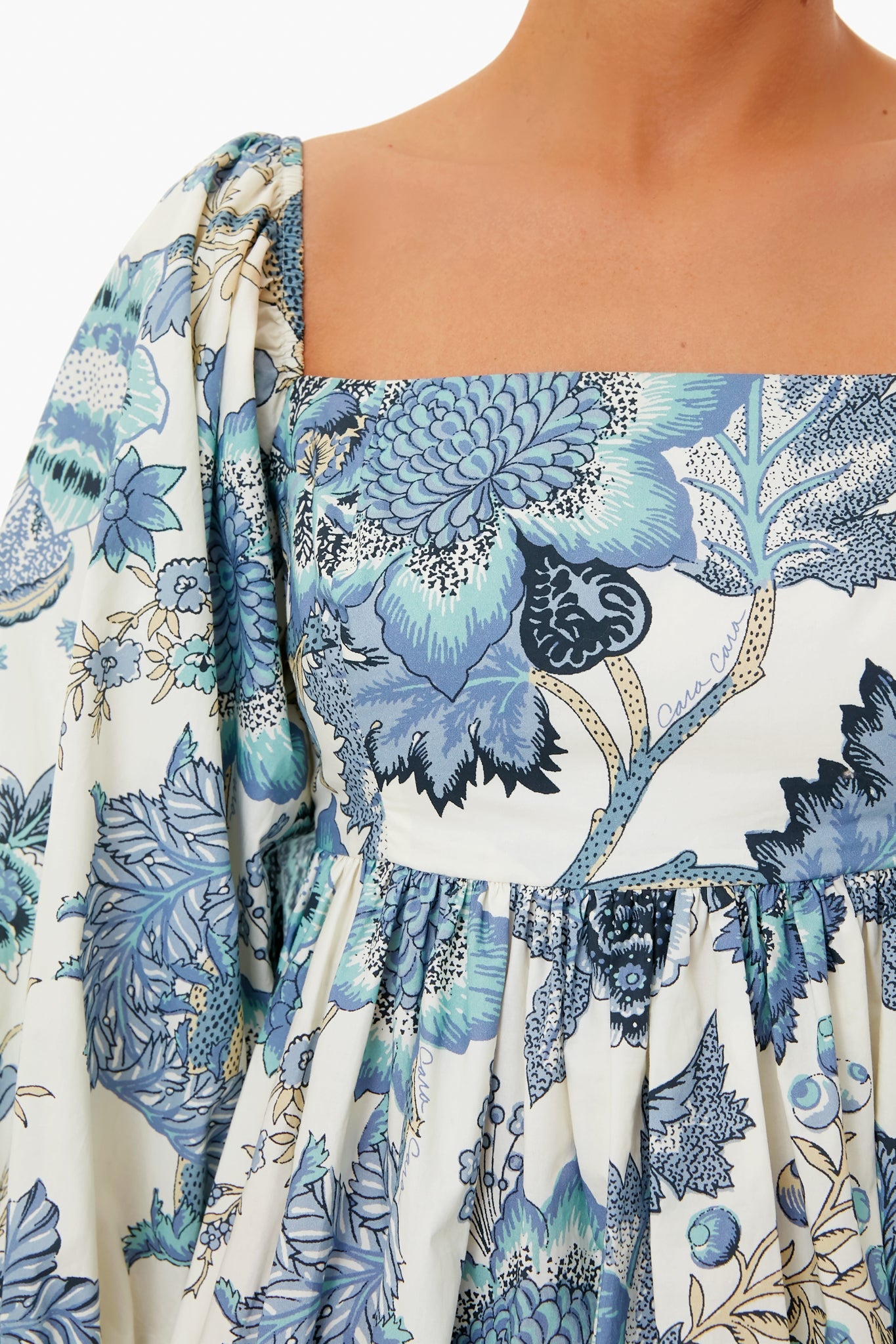 Jacobean Blue Sip Sip Dress